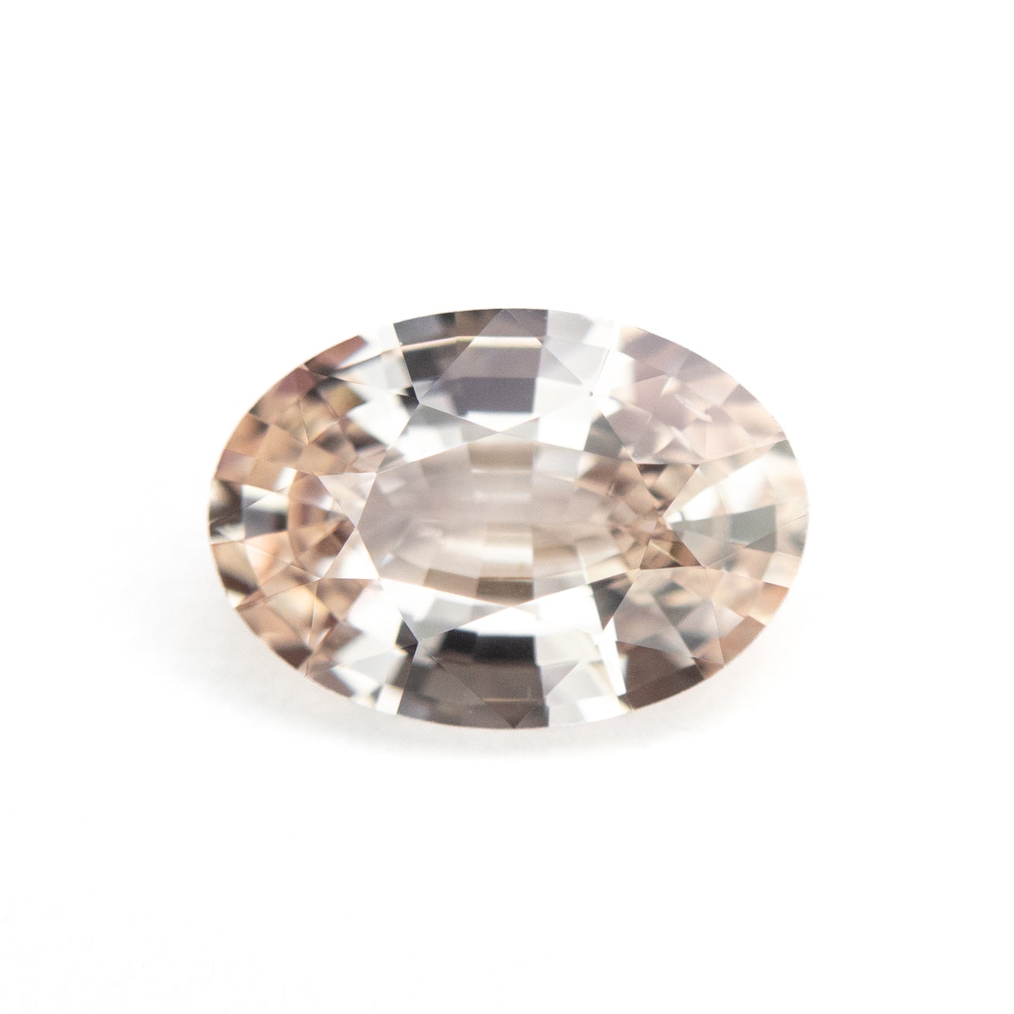 Saphir Pêche Non Chauffé Taillé Ovale 1,68 ct