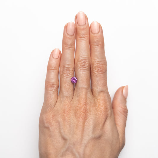 Saphir Rose Rond Brillant de 1,14ct