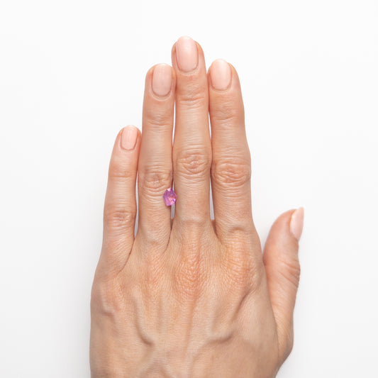 Saphir Rose-Orange Taille Fantaisie de 0,78ct