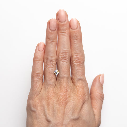 Saphir Bleu & Jaune, Rond Brillant de 0,76ct