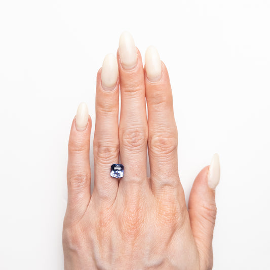 Saphir Bleu Chauffé, Taille Radiant – 3,15 ct