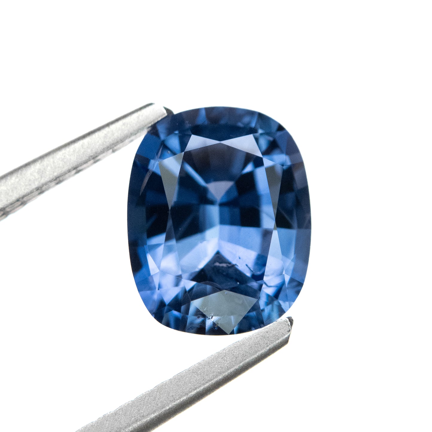 One of a Kind Blue Sapphire and Diamond Cluster Ring