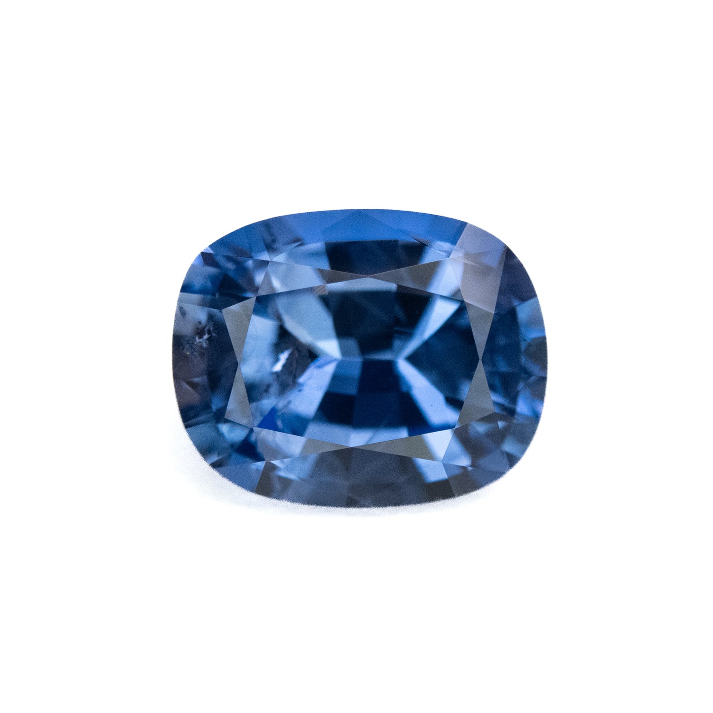 One of a Kind Blue Sapphire and Diamond Cluster Ring
