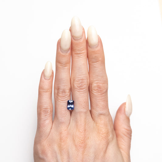 Saphir Bleu Chauffé du Sri Lanka, Taille Radiant Allongée – 1,79 ct