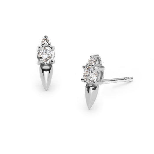 Toi & moi spiked diamond studs