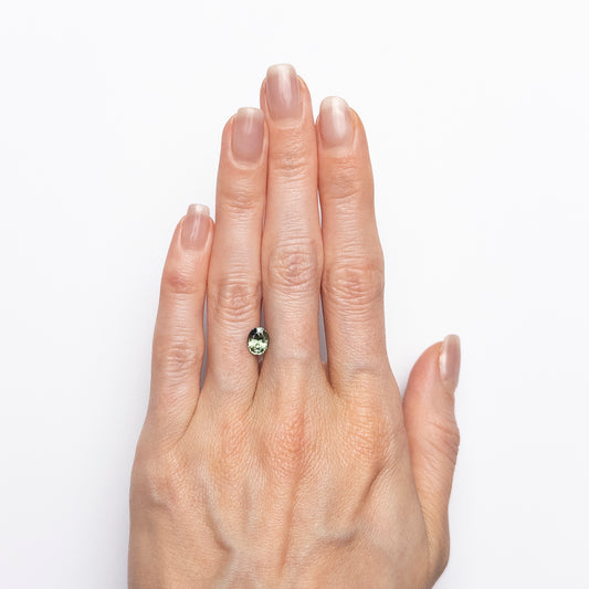 Saphir Vert Ovale de 1.12ct du Madagascar