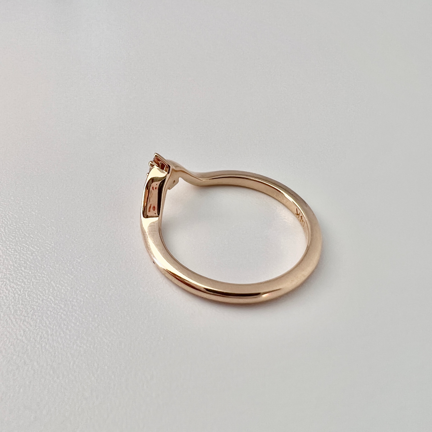 Domed Diamond Wedding Band