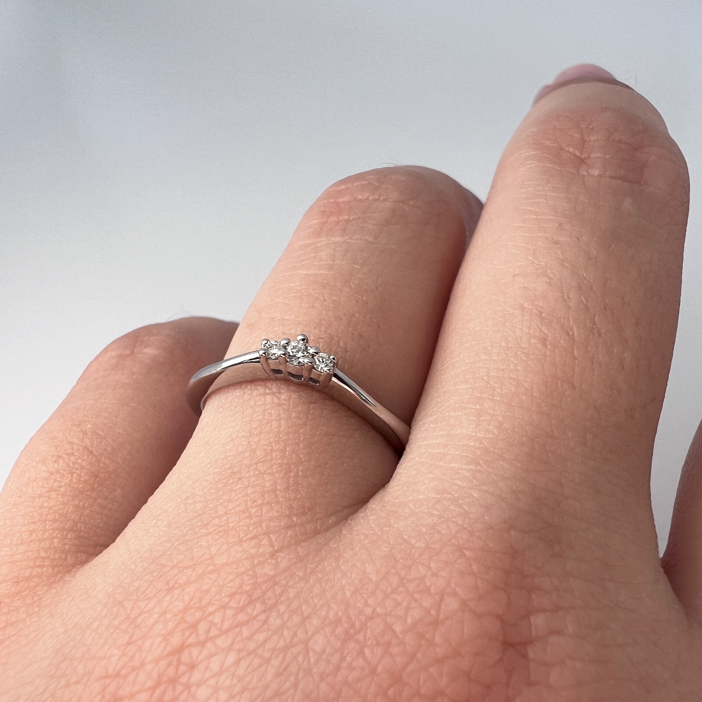 Low Domed Diamond Wedding Band