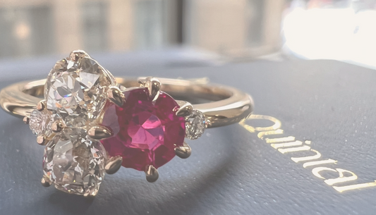 Crafting Dreams: The Story of A's Custom Ruby and Diamond Ring