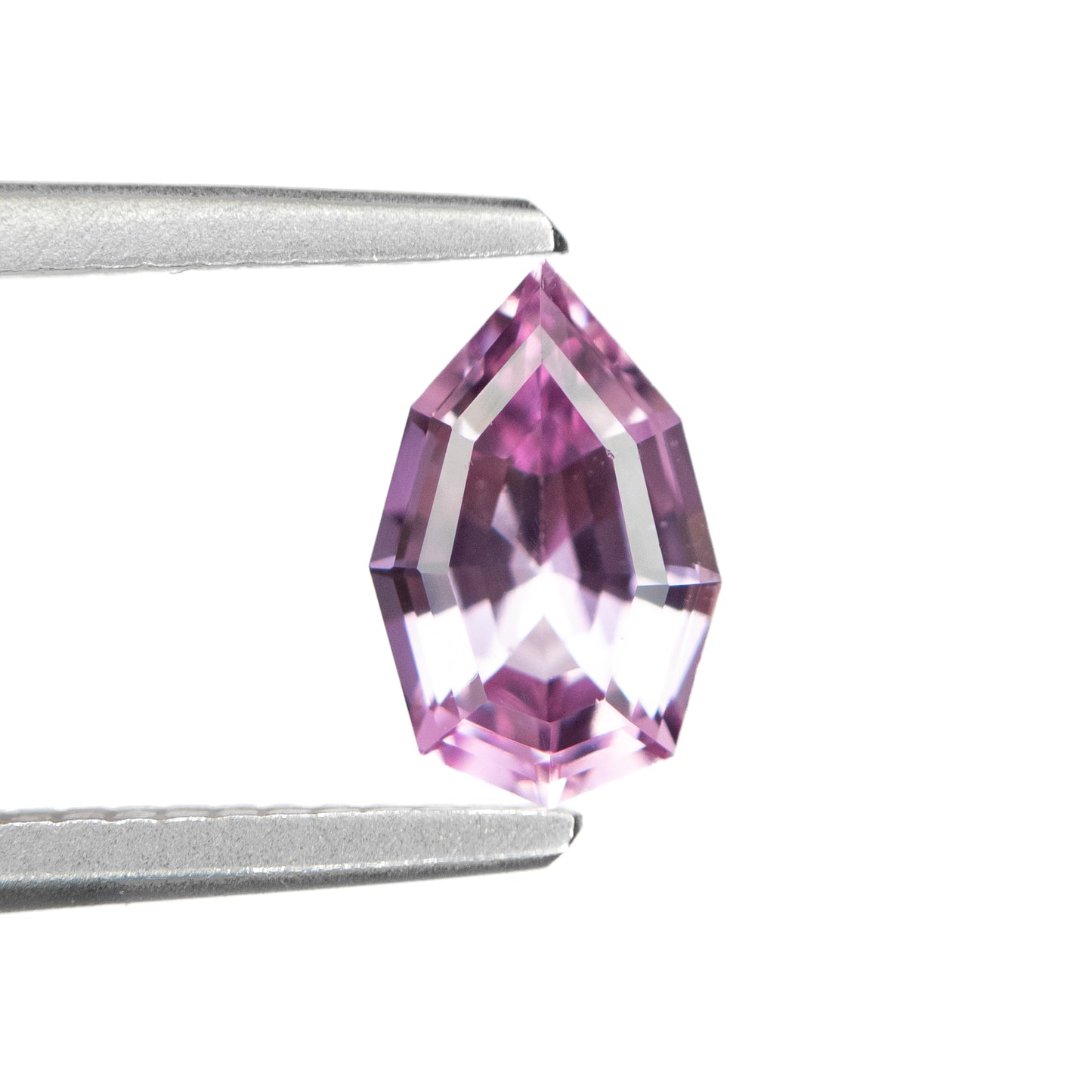 1.16ct Bright Pink Unheated Step Cut Pear Shaped Sapphire