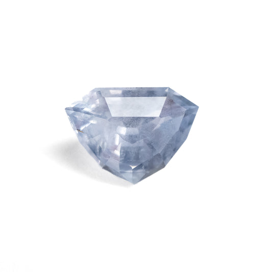 1.44ct Shield-Cut Heated Light Blue Sapphire from Sri Lanka