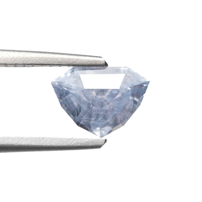 1.44ct Shield-Cut Heated Light Blue Sapphire from Sri Lanka