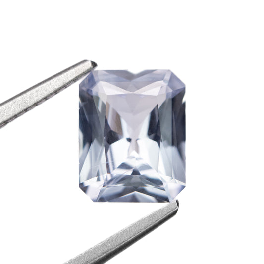 2.33ct Light Blue Heated rectangle Barion Cut Sapphire