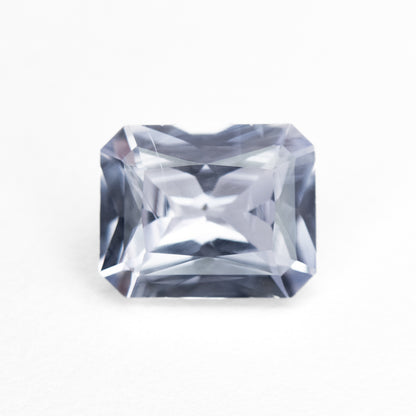 2.33ct Light Blue Heated rectangle Barion Cut Sapphire