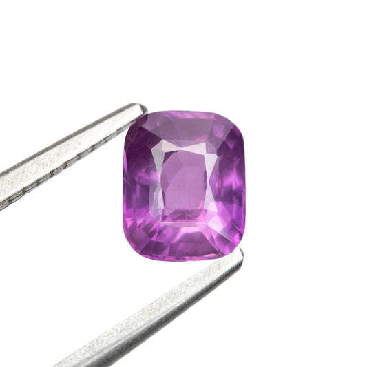 1.57ct Pink Cushion Cut Sapphire From Madagascar