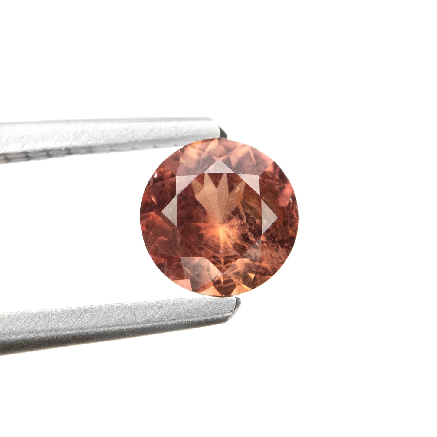 0.76ct Medium Red-Orange Untreated Sapphire from Tanzania