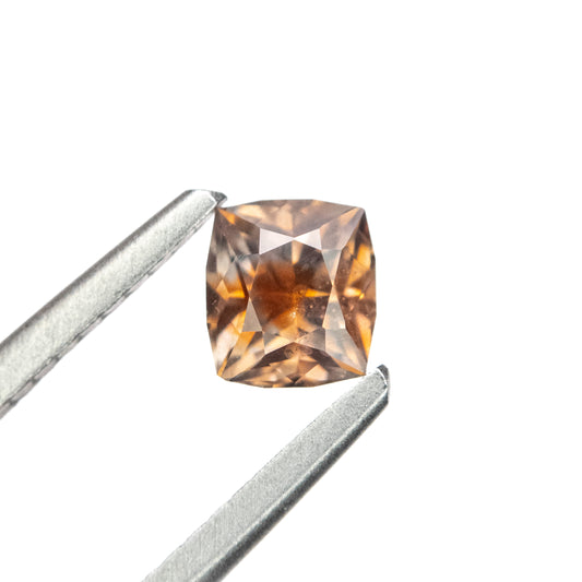 0.52 ct Cushion-Cut Orange Sapphire from Nigeria