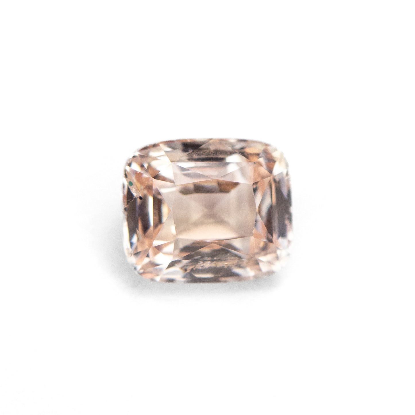 1.06ct Cushion-Cut Peach Sapphire from Madagascar