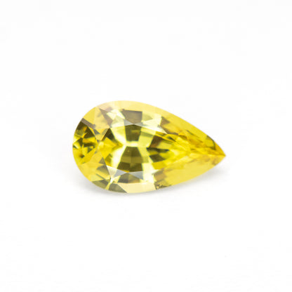 0.67ct Pear-Shaped Unheated Yellow Sapphire