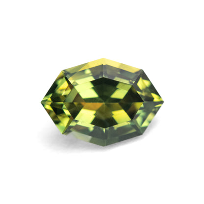 1.69ct Unheated Green-Yellow Sapphire from Australia