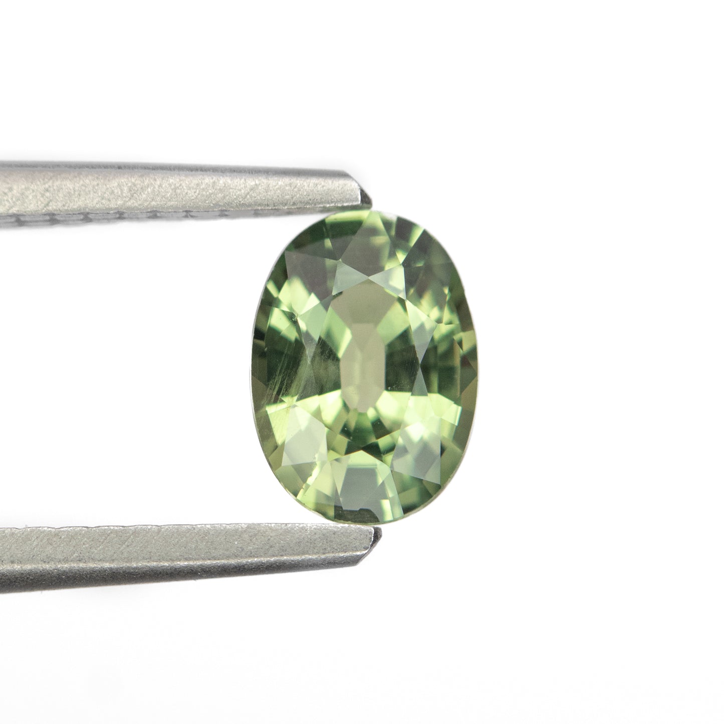 0.99ct Oval Green Heated Sapphire from Madagascar