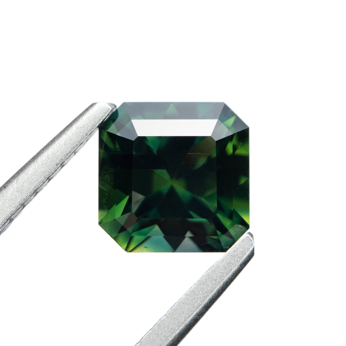 1.41ct Unheated Teal Radiant Cut Sapphire from Australia