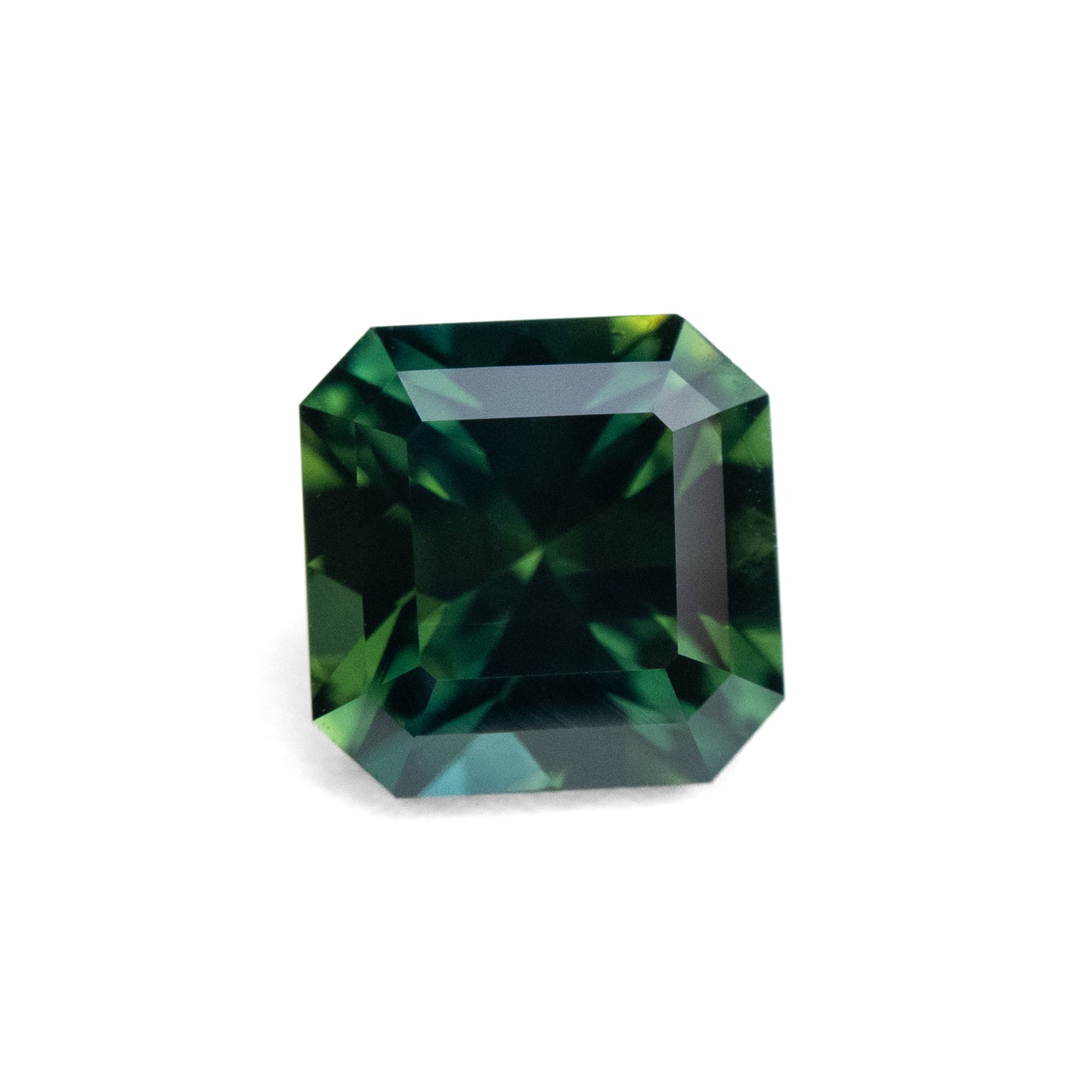 1.41ct Unheated Teal Radiant Cut Sapphire from Australia