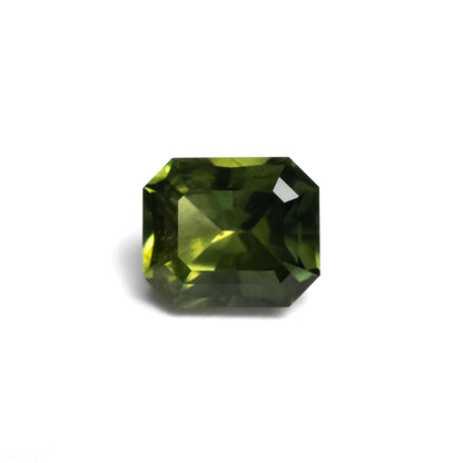 0.95ct Unheated Green Barion Cut Sapphire from Australia