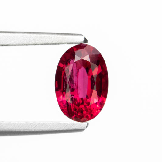 0.89ct Oval Mixed Cut Red Spinel from Myanmar