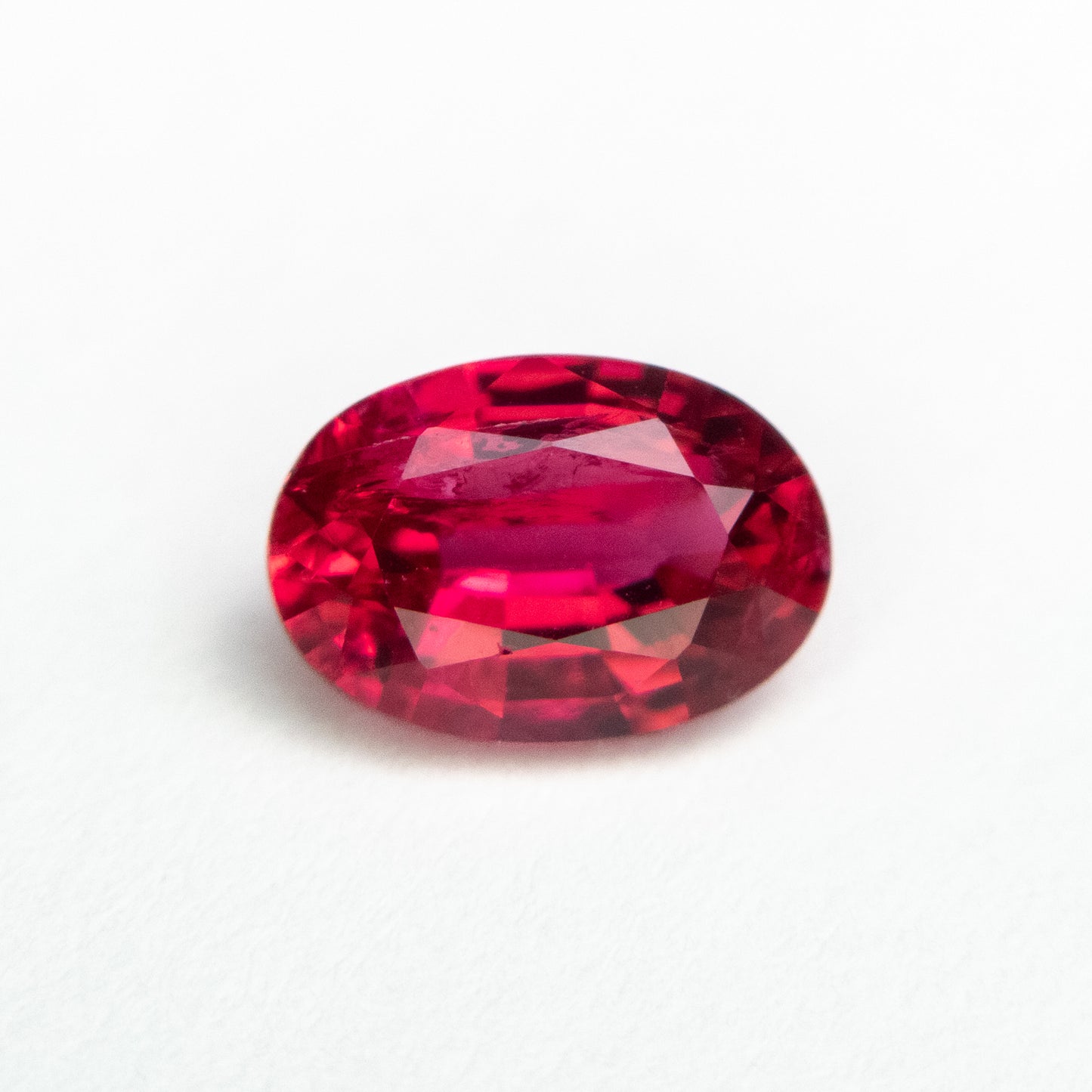 0.89ct Oval Mixed Cut Red Spinel from Myanmar