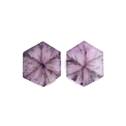 5.52cttw Purple Trapiche Sapphire Slices from Kashmir