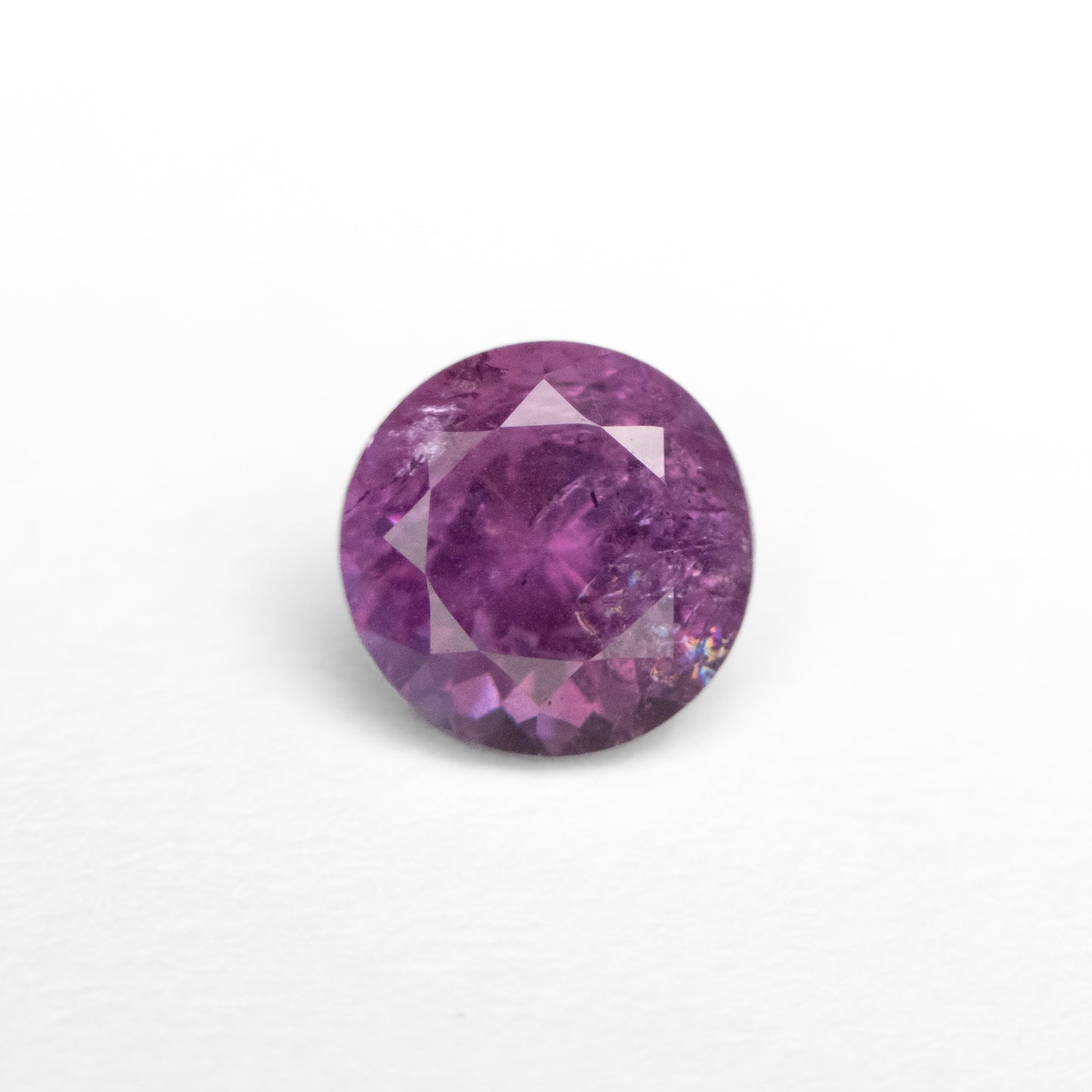 1.14ct Round brilliant cut pink sapphire from Tanzania