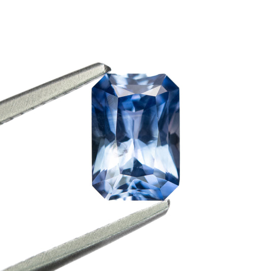 1.79ct Blue Elongated Radiant Cut Heated Sapphire from Sri Lanka