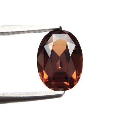 2.16ct Oval Unheated Reddish Brown Sapphire