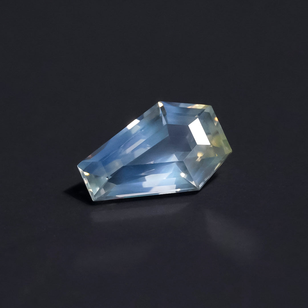 1.50ct Coffin Step-Cut Opalescent Sapphire from Madagascar