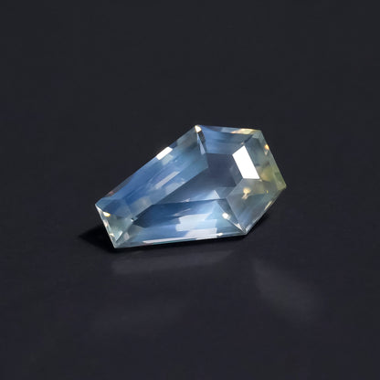 1.50ct Coffin Step-Cut Opalescent Sapphire from Madagascar