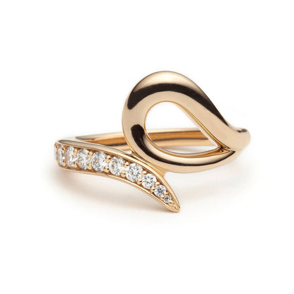 Gold Luxe Sculptural Diamond Ring