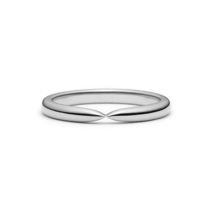 Pinched spiked wedding band