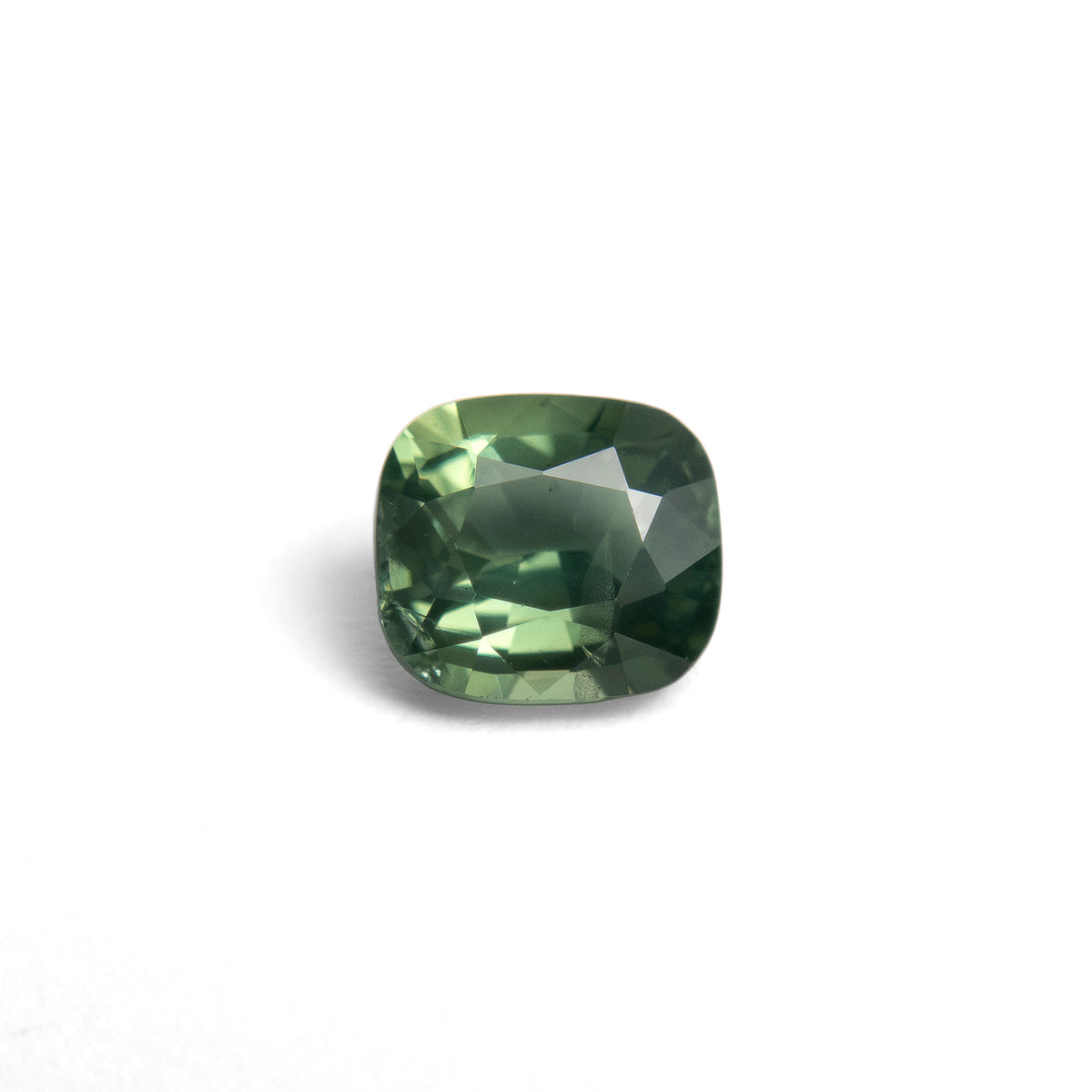 0.95ct Greenish-Teal Cushion-Shaped Sapphire From Sri Lanka