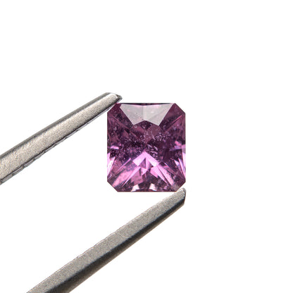 0.85ct Bright Pink Elongated Radiant-Cut Sapphire from Madagascar