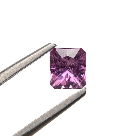 0.85ct Bright Pink Elongated Radiant-Cut Sapphire from Madagascar