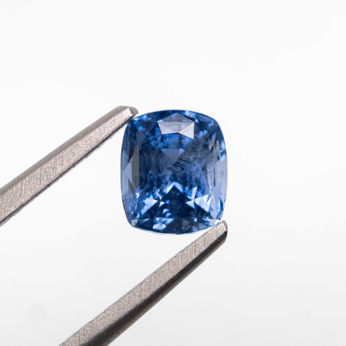 1.32ct Cornflower Blue Unheated Cushion-Cut Sapphire