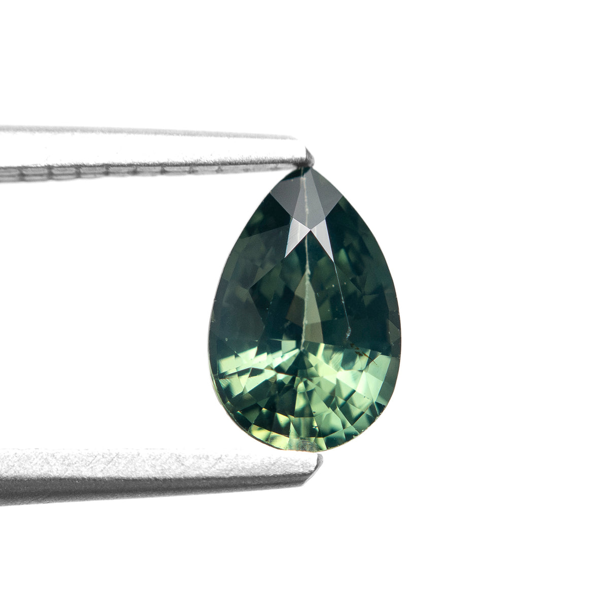1.03ct Pear Shaped Heated Teal Sapphire from Madagascar