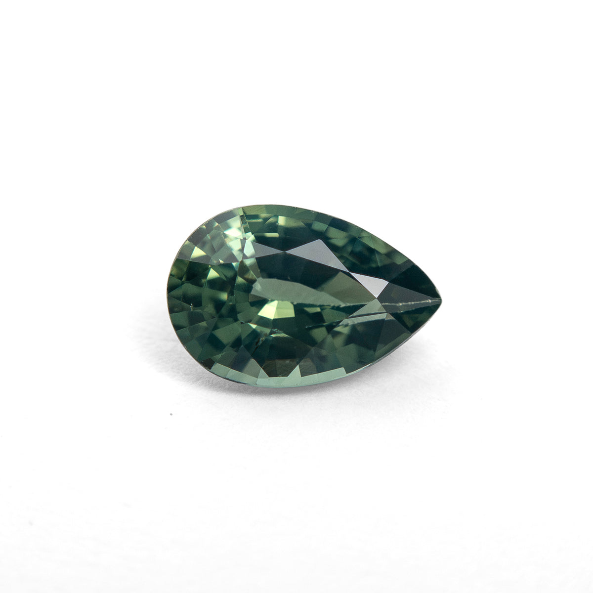 1.03ct Pear Shaped Heated Teal Sapphire from Madagascar