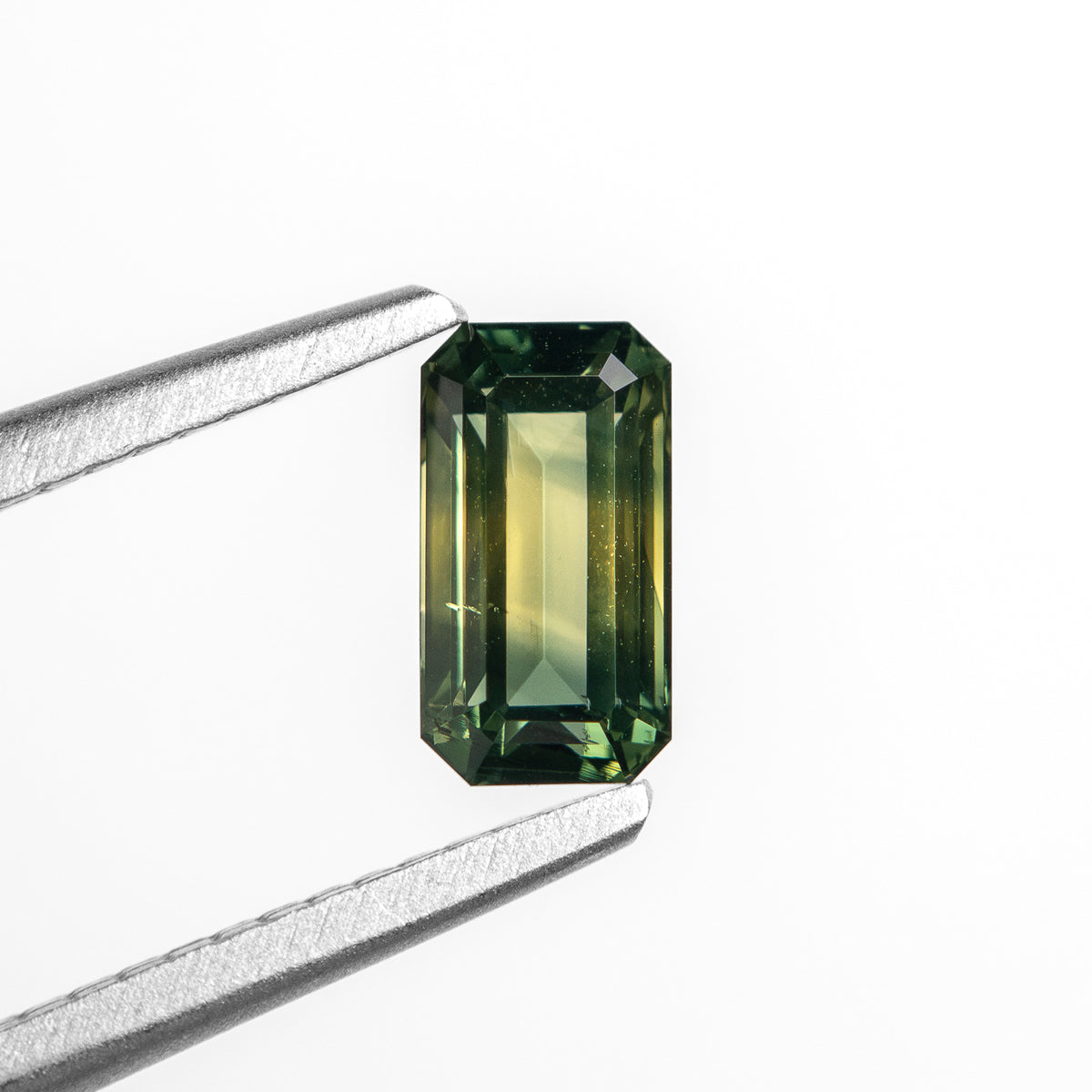 0.97ct Emerald-Cut Unheated Parti Sapphire from Australia