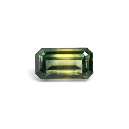 0.97ct Emerald-Cut Unheated Parti Sapphire from Australia