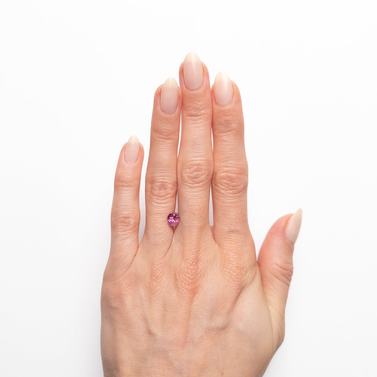 1.09ct Oval Bi Color Pink & Orange Heated Sapphire From Montana, USA