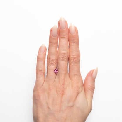 1.09ct Oval Bi Color Pink & Orange Heated Sapphire From Montana, USA