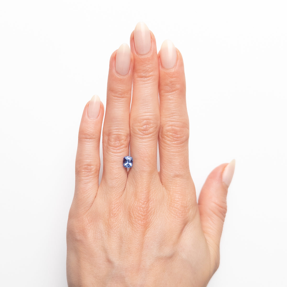 1.32ct Cornflower Blue Unheated Cushion-Cut Sapphire