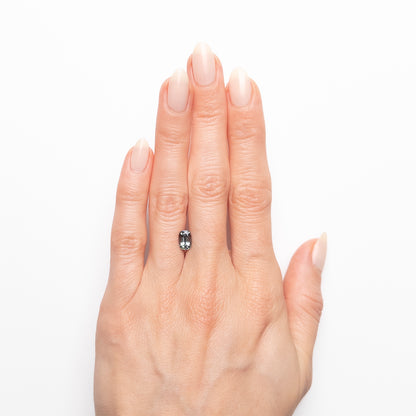 1.21ct Light Teal Elongated Cushion-Cut Sapphire from Madagascar
